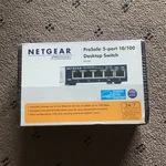 Netgear Prosafe FS105 5-PORT Unmanaged Fast Ethernet Desktop Switch RJ-45. Fixed Price $20.66.
