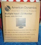 American Dynamics ADLCD17MPB 17" Monitor With 1280X1024, Hdmi, Vga Free Ship. Fixed Price $350.00.