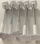 (5) Invue 8 Inch Locking Security Hooks For Retail Display Slat Wall Peg. Fixed Price $15.00.