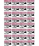 Window Warning Stickers For Home Security System Cameras Buglar Alarm Use. Fixed Price $19.95.