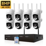 Tmezon 10CH Nvr 8MP Wifi Ip Outdoor Wireless Security Camera System Cctv 2TB Hdd. Fixed Price $339.98.