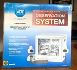 Nos Adt 14" Black And White Channel 2 Cameras Way Audio Observation System. Fixed Price $149.95.