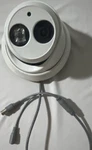 White Dome Cctv Security Camera Dual Lens Wired Night Vision Wall Mounted. Fixed Price $25.00.