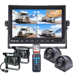 Dash 9" Quad Dvr Monitor 4X 1080P 4PIN Ahd 360 View Camera Kit For Truck. Fixed Price $199.00.