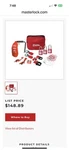 Master S1010E410KAPRE Compact Safety Lockout Pouch, Electrical 780TE7. Fixed Price $99.95.