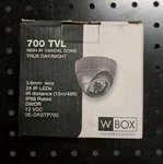 W Box Technologies Professional Dome Security Camera, 700TVL, 960H Ir, Dark Grey. Fixed Price $54.99.