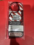 Master 427 Lockout Hasps Labeled Snap-on Hasp, Red New. Fixed Price $13.99.