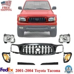For Toyota Tacoma 2001-2004 Front Grille Assembly With Headlights Kit & Fillers. Fixed Price $208.71.