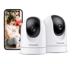 Cinnado D1 2K Indoor Security Camera - Pack Pan/tilt, Night Vision, Audio. Fixed Price $20.00.