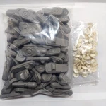Of 100 Eas Security Retail Hard Tags With Pins Clothing Sensors - Grey. Fixed Price $22.50.