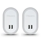 Set Of 2 Eco 4 Life By Aluratek Led Nighlights With Dual Usb Charging Ports New. Fixed Price $25.38.