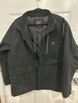 Walls Jacket Mens Xl Black Insulated Tough Modern Work Coat Hunting Duck Canvas. Fixed Price $70.00.