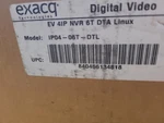 Exacq Tech Digital Video Ev 4IP Nvr Dta Linux Model: IP04-06T-DTL. Fixed Price $975.00.