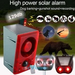 Solar Motion Sensor Alarm Emits Loud Dog Barking & Gunshot Sounds Up To 130DB. Fixed Price $31.63.