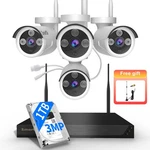 10CH Wireless Security Cameras System With 1TB Hdd 5MP Outdoor Nvr Kit. Fixed Price $152.99.