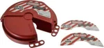 Master 481 Red Pneumatic Lockout For 3 Padlocks, 5/16" Max Shackle Diam. Fixed Price $28.66.