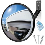Narremcoy 12 Inch Acrylic Convex Mirror, Adjustable Wide Angle View Indoor Se.... Fixed Price $37.47.