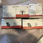 Uniview Ip 8MP All New Open BOX4 White Cameras And 1 Black. Fixed Price $650.00.