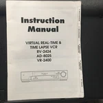 Operating Owner Manual For Sensormatic RV-2424 AD-8025 Camera VR-2400 Vcr. Fixed Price $14.98.