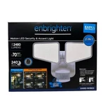 Enbrighten 240-DEGREE 2480 Lumen Outdoor Led Motion Security Flood Light White. Fixed Price $48.95.