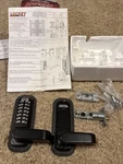 Lockey Digital Door 2835 Lever Keyless Black Metal For Home Office-open Box. Fixed Price $139.99.