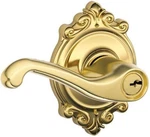 Schlage F51A 605 Brk Flair Lever With Brookshire Trim Keyed Entry Lock. Fixed Price $46.75.