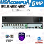 Tvt Similar Model Q-see Channel QTH85-2 Dvr 5MP, 2TB Hdd 4K-UHD Output. Fixed Price $277.36.