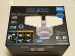 New Enbrighten Wired 2480 Lumen Outdoor Led Motion Security Flood Light White. Fixed Price $48.00.