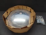 New Fred Silver & 18" Round Convex Dome Mirror Security Fixture Swivel Mount. Fixed Price $39.98.