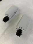 Axis P1365 Mk Ii Network Security Cameras Pair Lot Of 2 With Lenses. Fixed Price $150.00.