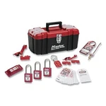 Master 1457E410KA Lockout Tagout Kit Electrical Red. Fixed Price $206.85.