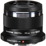 Reconditioned Olympus M.zuiko Digital 45MM F/1.8 Standard Lens Black Model. Fixed Price $319.99.