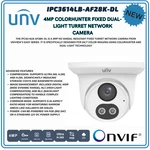 Uniview IPC3614LB-AF28K-DL Camera 4MP Eyeball Dual Light, 2.8MM Built In Mic. Fixed Price $169.99.