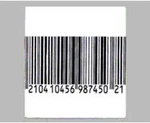 Label, 2" Barcode, 8.2 Mhz. Deactivatable, 2000 Per Roll. Fixed Price $35.00.