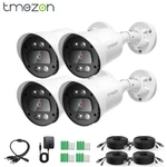 4PCS Surveillance Bullet 1080P Home Wired Outdoor Cameras With Cables. Fixed Price $65.99.