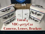 Lot Bosch VBC-4075-C21 Cctv Color Cameras 720TVL 5-50MM 2.8-12MM Brackets New!. Fixed Price $369.90.