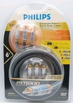 Philips PXT1000 Series 6FT Composite Video + Stereo Audio Cables. Fixed Price $19.99.