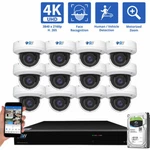 16 Channel 12 4K 8MP Face Recognition 4X Motorized Zoom Security Camera System. Fixed Price $2699.00.