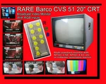 Rare! Barco Cvs 51 20" Crt Broadcast Video Monitor W/rgb Inputs Gaming Loc.pu La. Fixed Price $895.00.