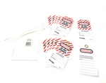 Master 497A Safety Lockout Tags Do Not Operate, English, Pack Of 12. Fixed Price $15.67.