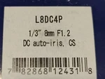Rainbow Cctv L8DC4P Lens 1/3" 8MM F1.2 Auto Iris Cs Made Japan 782868124318. Fixed Price $40.00.