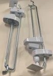 Alpha Invue 10.25" Locking Peg Slatwall Hooks Retail Security With Tag Holder. Fixed Price $74.98.